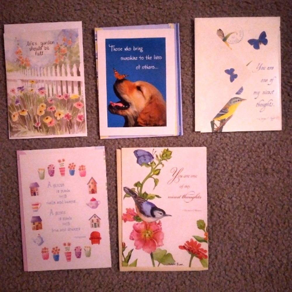 Lot of (5) thinking of you cards